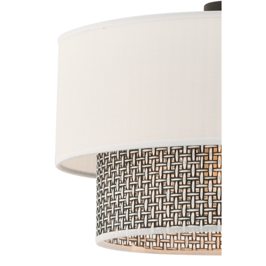 Suspension ECHO 1xE27/60W/230V crème/gris