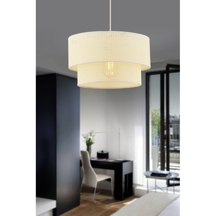 Suspension ECHO 1xE27/60W/230V crème