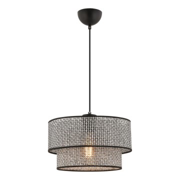 Suspension ECHO 1xE27/60W/230V gris/noir