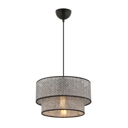 Suspension ECHO 1xE27/60W/230V gris/noir