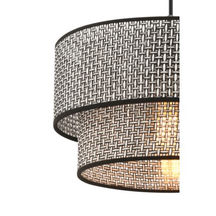Suspension ECHO 1xE27/60W/230V gris/noir