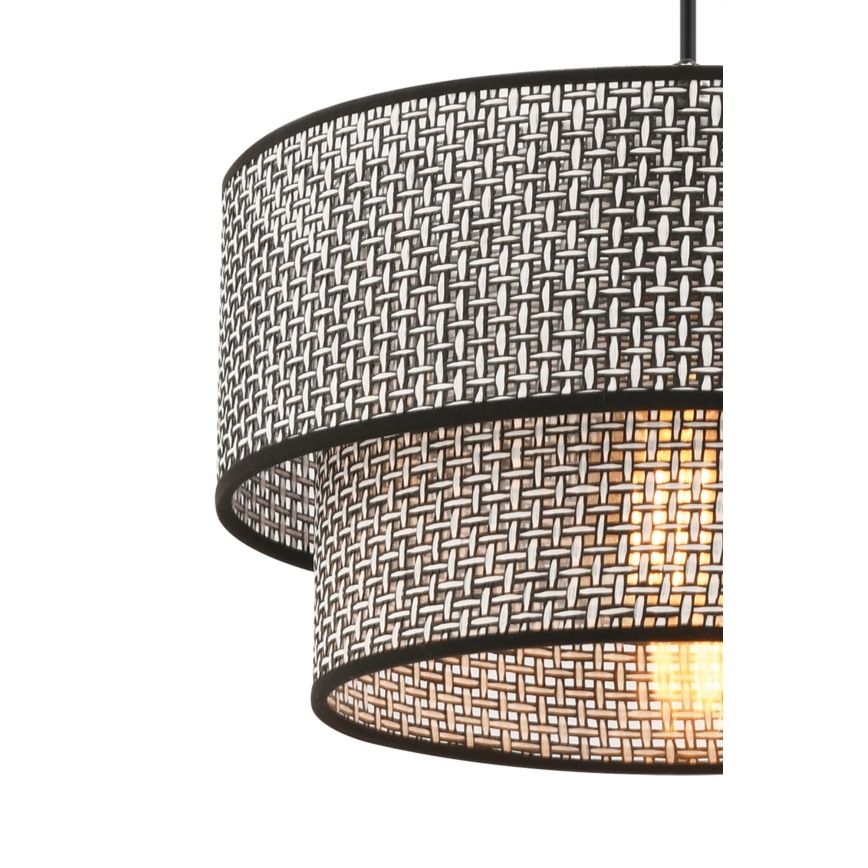 Suspension ECHO 1xE27/60W/230V gris/noir