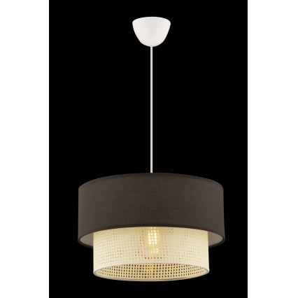 Suspension ECHO 1xE27/60W/230V marron/crème