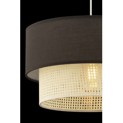 Suspension ECHO 1xE27/60W/230V marron/crème