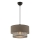 Suspension ECHO 1xE27/60W/230V marron/gris