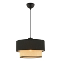 Suspension ECHO 1xE27/60W/230V noir/beige