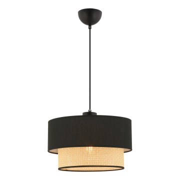 Suspension ECHO 1xE27/60W/230V noir/beige