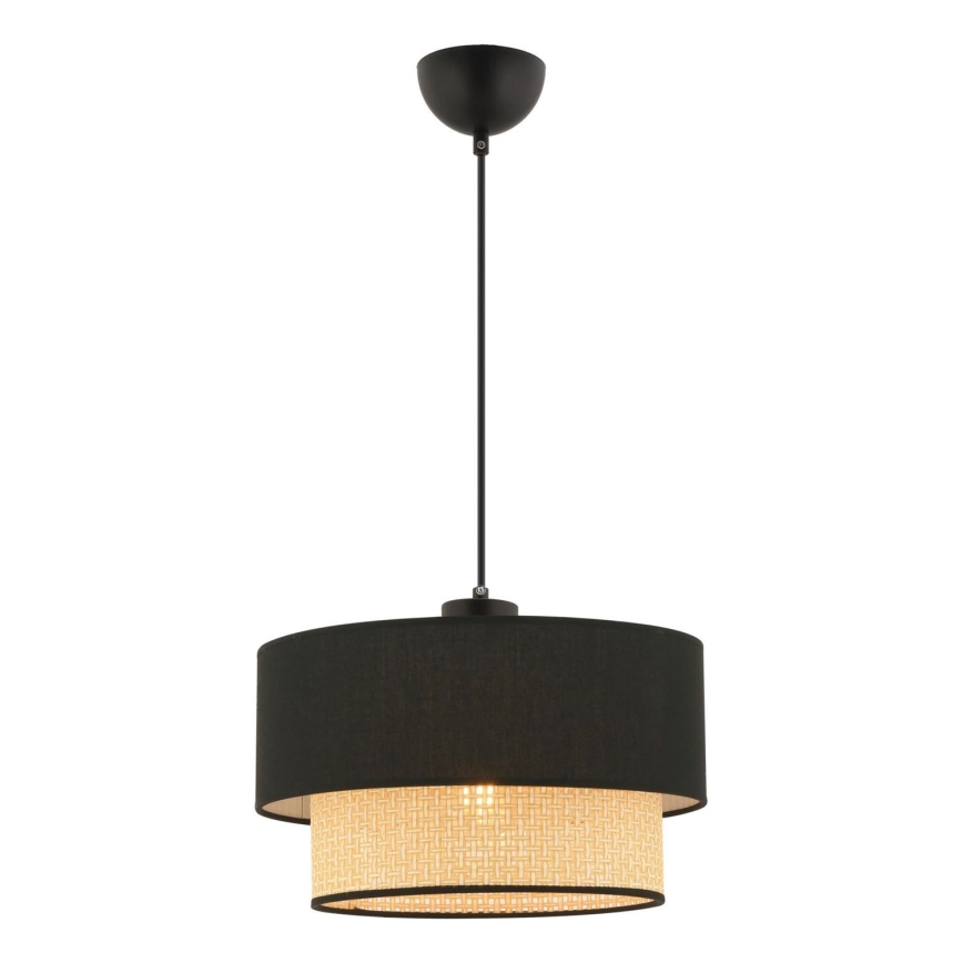 Suspension ECHO 1xE27/60W/230V noir/beige