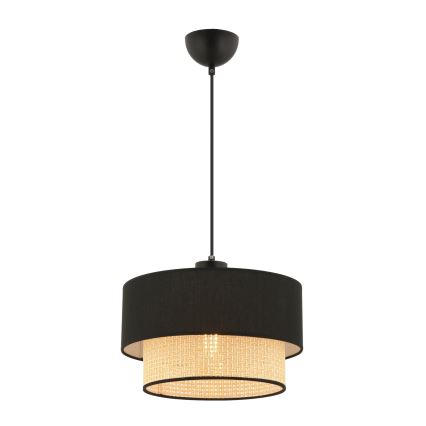 Suspension ECHO 1xE27/60W/230V noir/beige