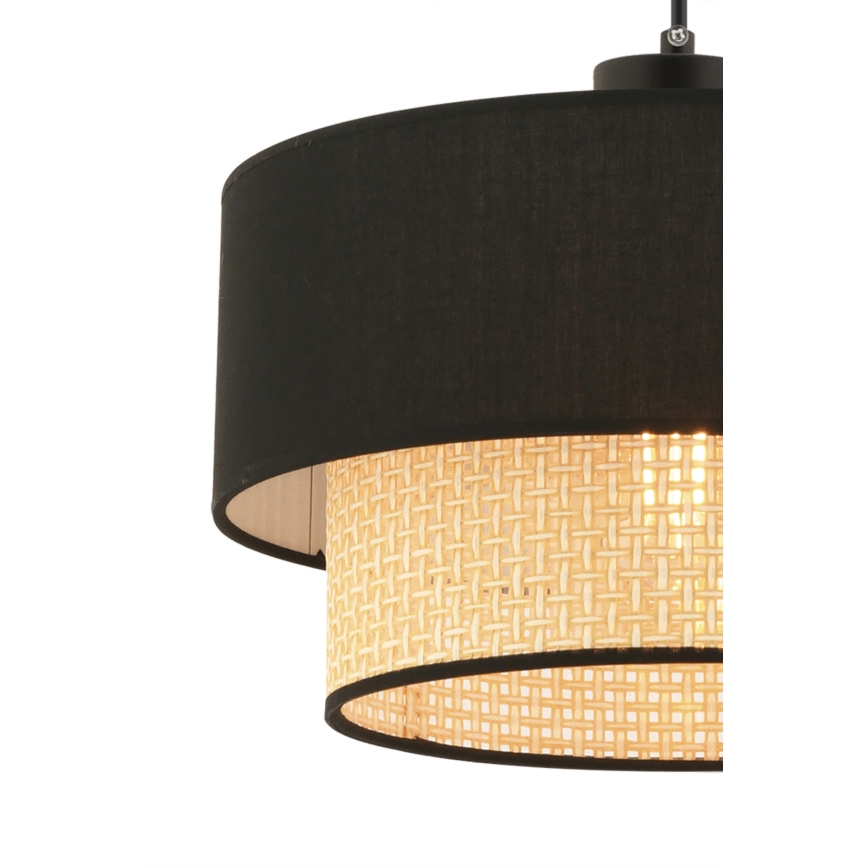 Suspension ECHO 1xE27/60W/230V noir/beige