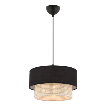 Suspension ECHO 1xE27/60W/230V noir/crème