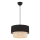 Suspension ECHO 1xE27/60W/230V noir/crème