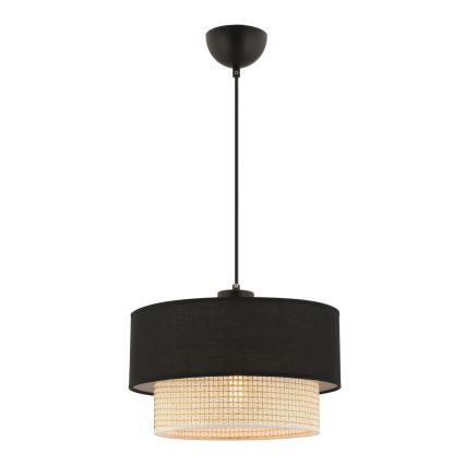 Suspension ECHO 1xE27/60W/230V noir/crème