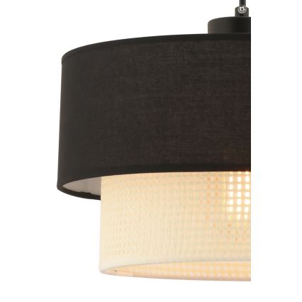 Suspension ECHO 1xE27/60W/230V noir/crème