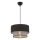 Suspension ECHO 1xE27/60W/230V noir/gris