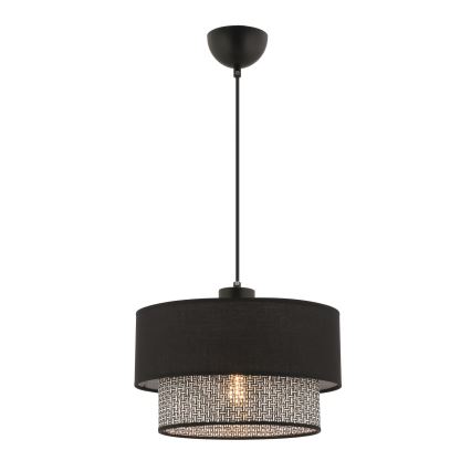 Suspension ECHO 1xE27/60W/230V noir/gris