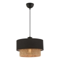 Suspension ECHO 1xE27/60W/230V noir/marron