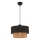 Suspension ECHO 1xE27/60W/230V noir/marron