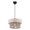 Suspension ERO 1xE27/60W/230V crème/gris