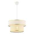 Suspension ERO 1xE27/60W/230V crème/or
