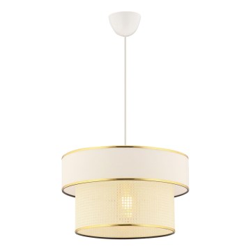 Suspension ERO 1xE27/60W/230V crème/or