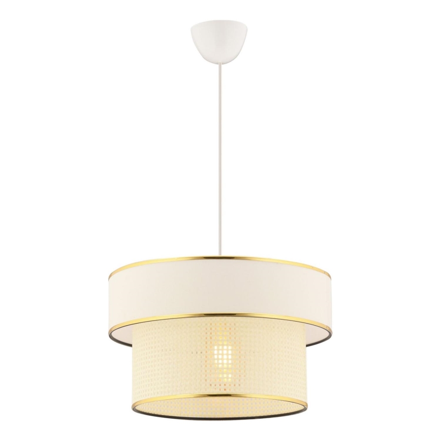 Suspension ERO 1xE27/60W/230V crème/or