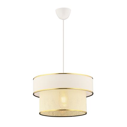 Suspension ERO 1xE27/60W/230V crème/or