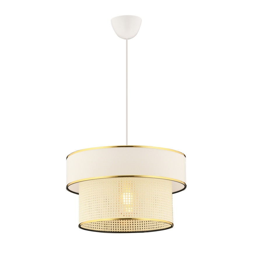 Suspension ERO 1xE27/60W/230V crème/or