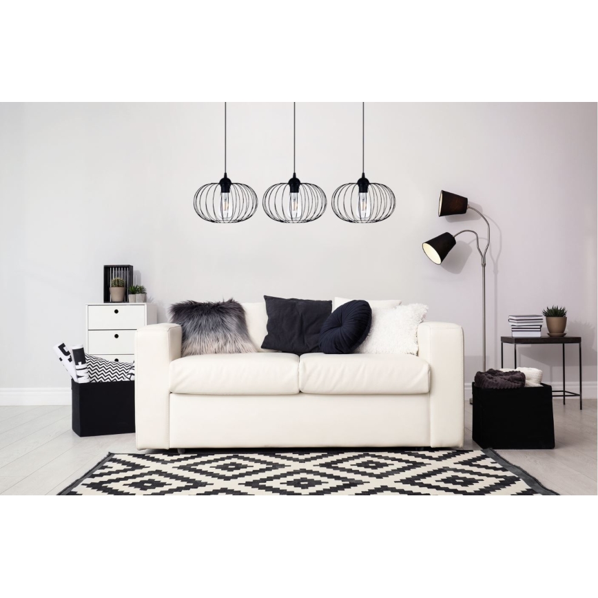 Suspension fil BOCCA 3xE27/60W/230V