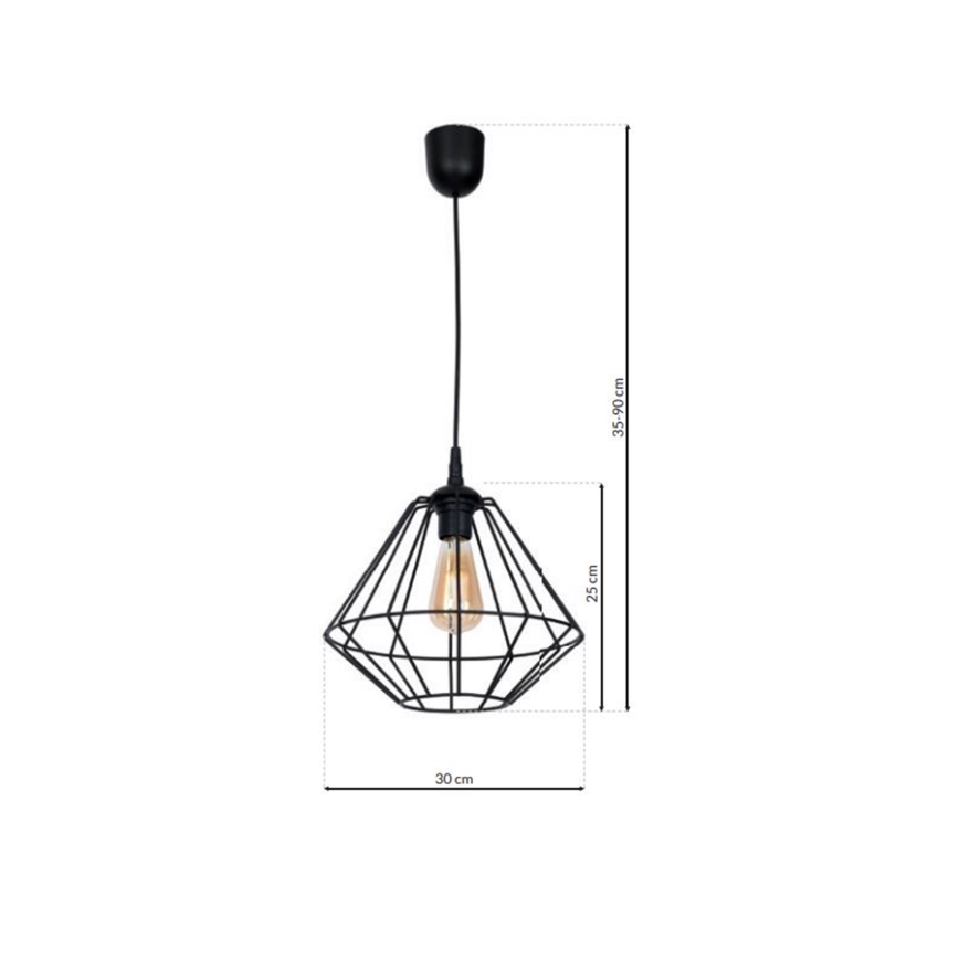 Suspension fil COLIN 1xE27/60W/230V