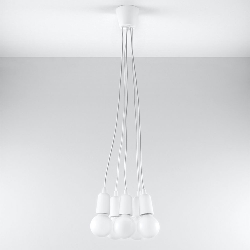 Suspension fil DIEGO 5xE27/60W/230V