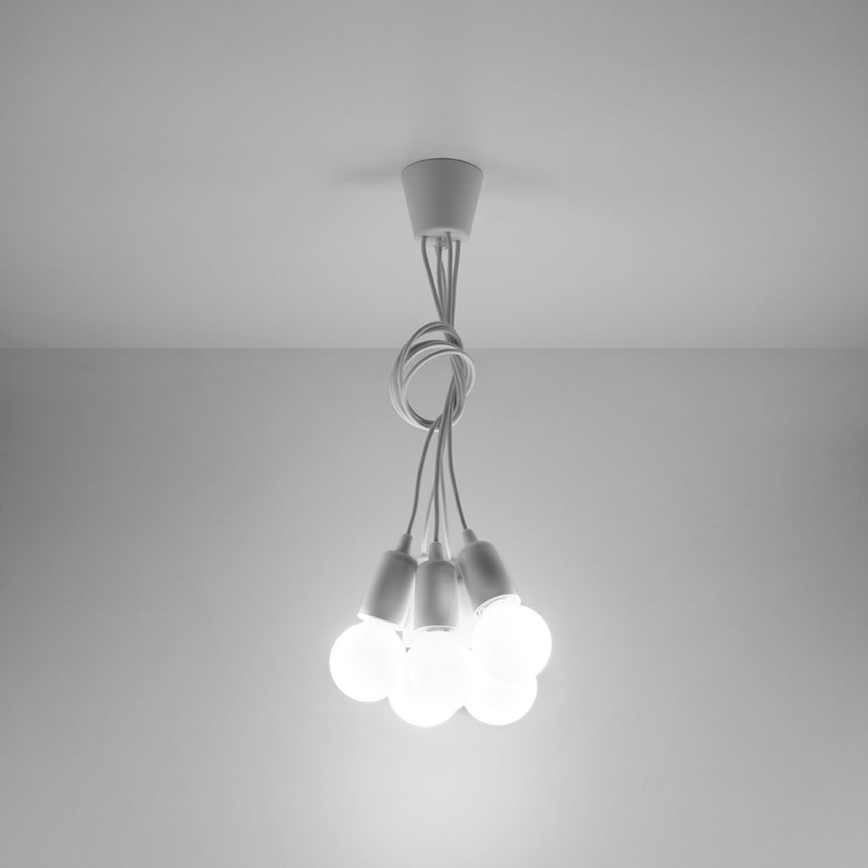 Suspension fil DIEGO 5xE27/60W/230V