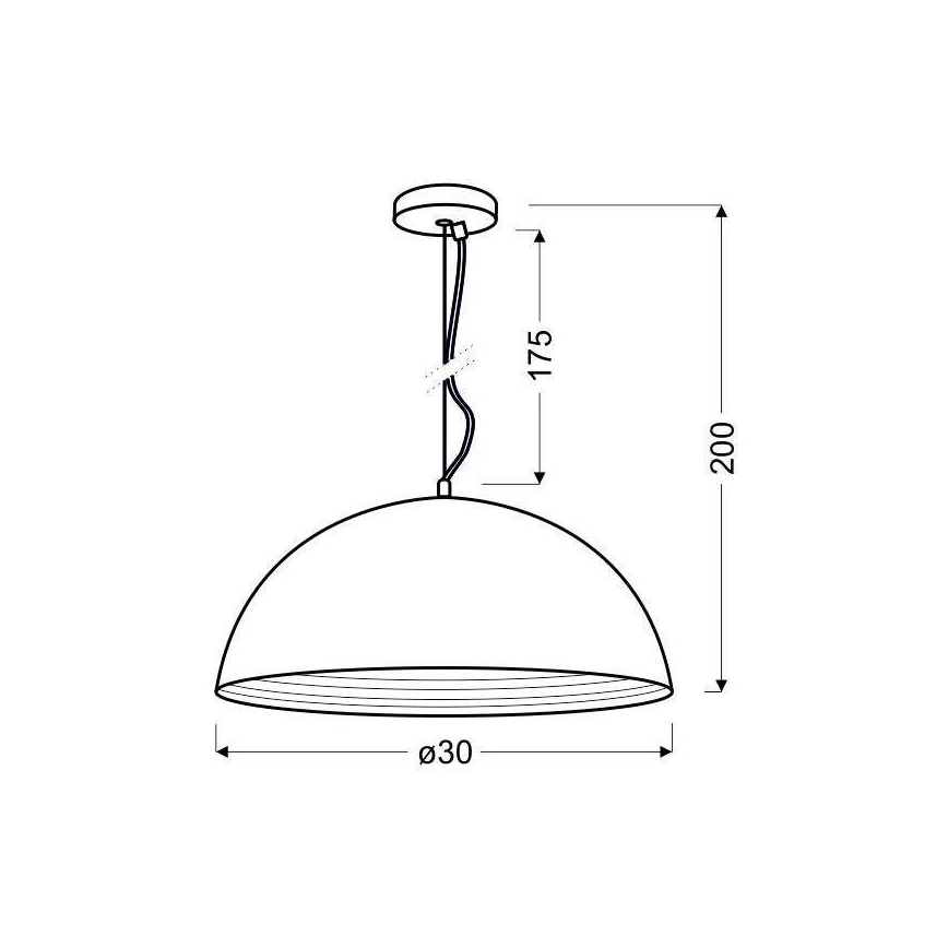 Suspension fil DORADA 1xE27/60W/230V