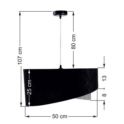 Suspension fil GALAXY 1xE27/60W/230V