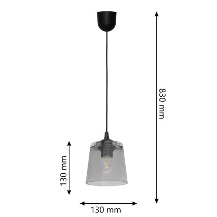Suspension fil LUCEA 1xE27/15W/230V
