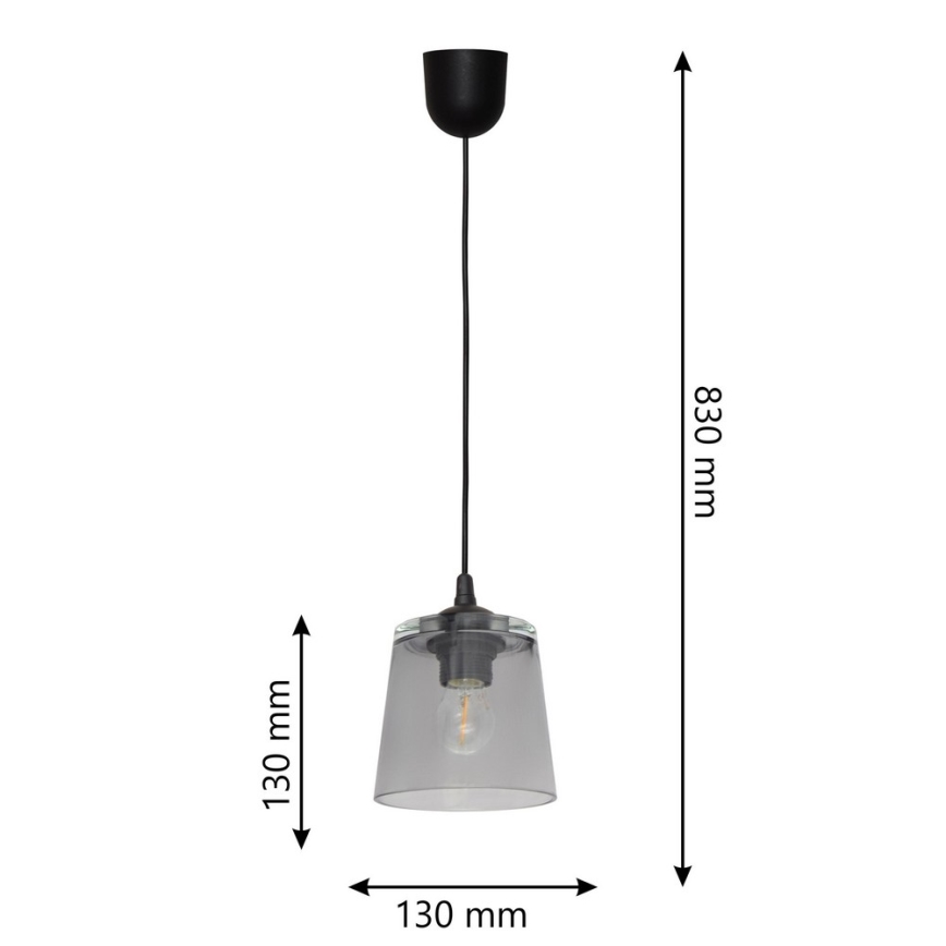 Suspension fil LUCEA 1xE27/15W/230V