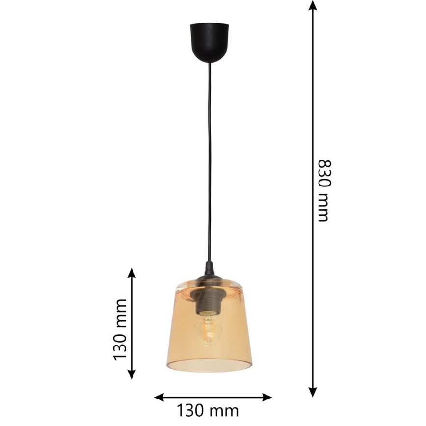 Suspension fil LUCEA 1xE27/15W/230V