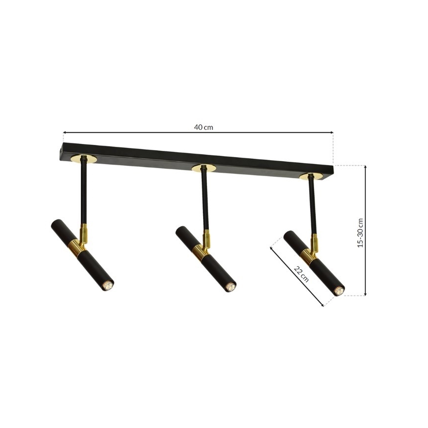 Suspension fil MONZA 5xG9 / 7W / 230V