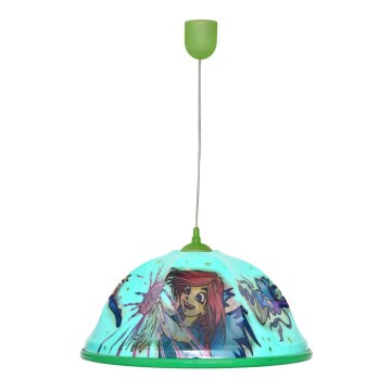 Suspension fil pour enfant WITCH 1xE27/15W/230V