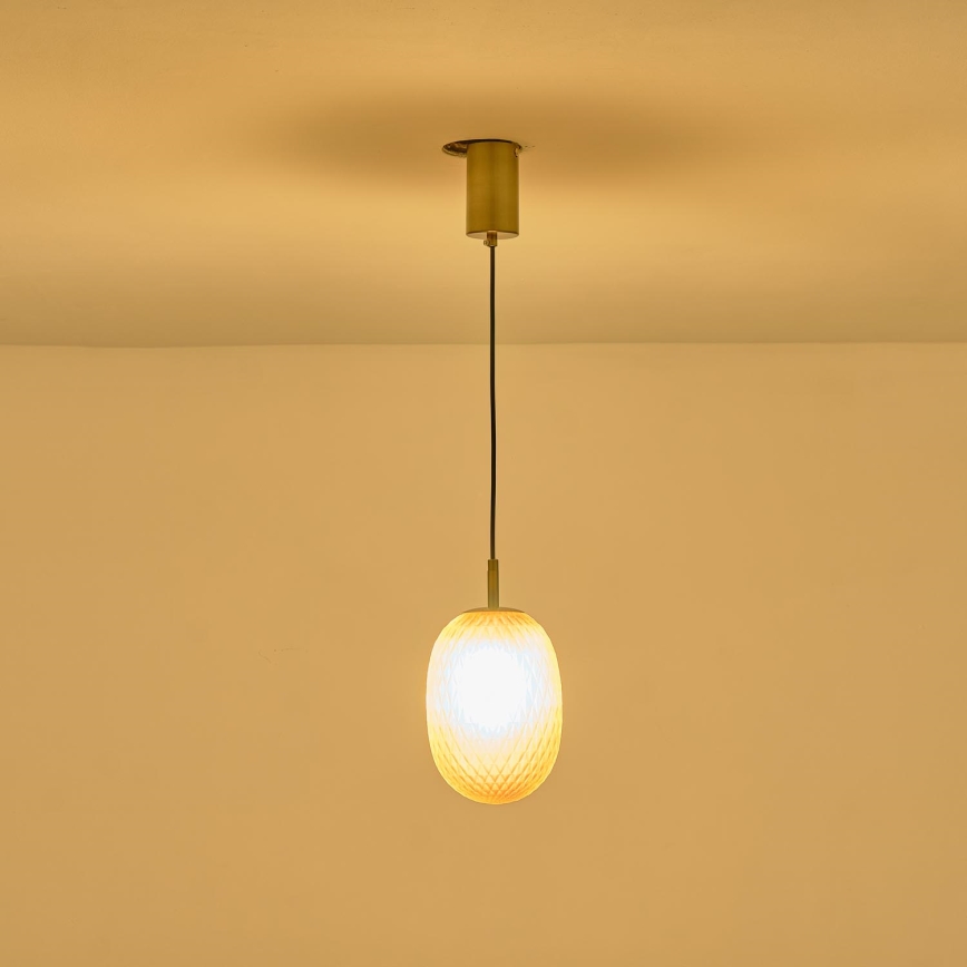 Suspension filaire 1xE14/25W/230V blanc d. 15 cm