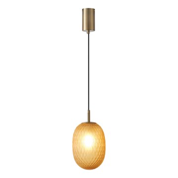 Suspension filaire 1xE14/25W/230V marron pr. 15 cm
