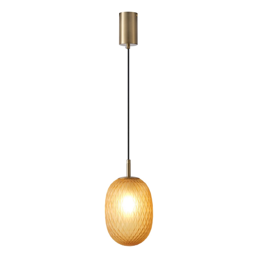 Suspension filaire 1xE14/25W/230V marron pr. 15 cm