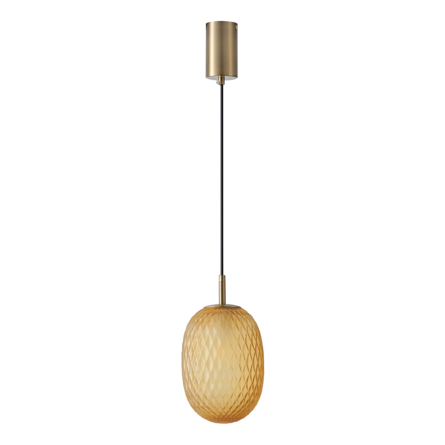 Suspension filaire 1xE14/25W/230V marron pr. 15 cm