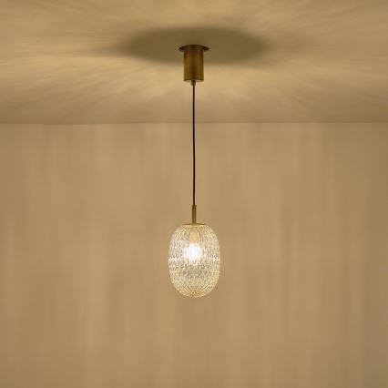 Suspension filaire 1xE14/25W/230V transparent d. 15 cm