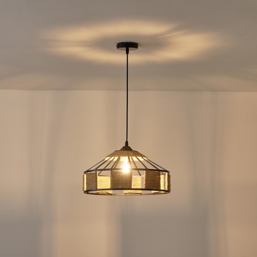 Suspension filaire 1xE27/15W/230V beige