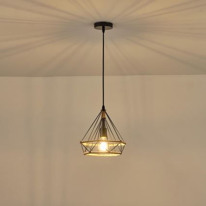 Suspension filaire 1xE27/15W/230V beige