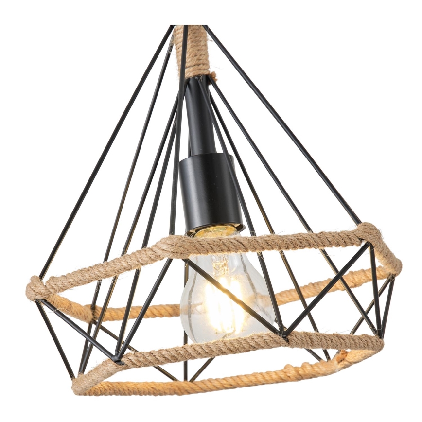 Suspension filaire 1xE27/15W/230V beige