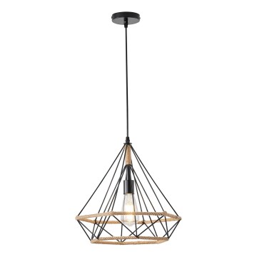 Suspension filaire 1xE27/15W/230V beige