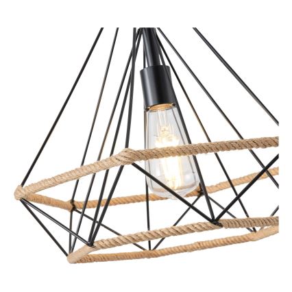 Suspension filaire 1xE27/15W/230V beige