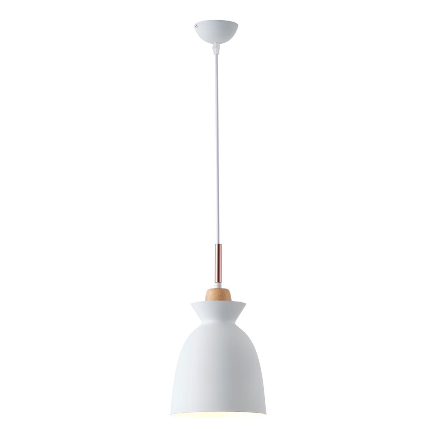 Suspension filaire 1xE27/15W/230V blanc d. 19,5 cm